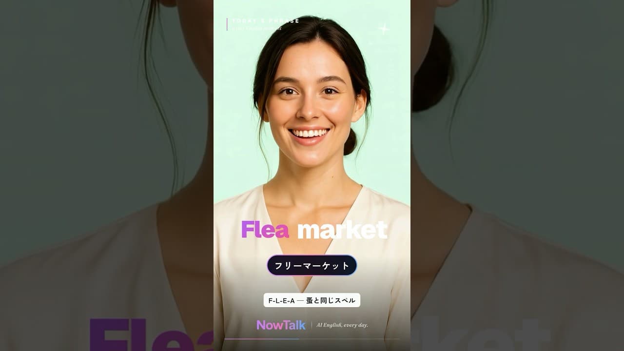 「フリマ」は free market じゃない? ネイティブが使う言い方 #shorts